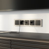 Рамка из стекла на 5 постов Senso шампань soft-touch W0053111 фото 2 &mdash; Multielectrika