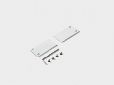SY-LINK-ECS-S1-WH, комплект заглушек (2шт) для накладного глубокого шинопровода, белый &mdash; Multielectrika