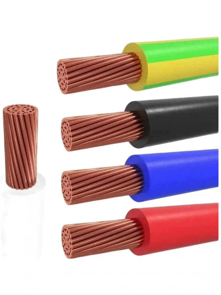 Провод электрический ПуГВнг(А)-LS (ПВ-3) ГОСТ ж/з 1х10 ЦВЕТЛИТ фото 1 &mdash; Multielectrika