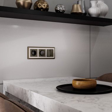 Накладка для USB розетки (бронзовый) W1179512 — Multielectrika