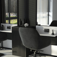 Рамка из поликарбоната для двойной розетки Hammer черный W0082408 &mdash; Multielectrika