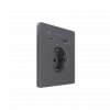 Systeme Infinity, Розетка 2К+З и зарядным устройством USB А+С 20Вт (250В, 16А, защитные шторки), FSE000732, Вулканический пепел фото 2 &mdash; Multielectrika