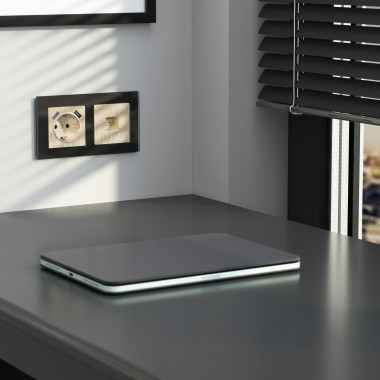 Розетка Ethernet RJ-45 (шампань рифленый) W1181010 — Multielectrika