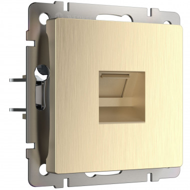 Розетка Ethernet RJ-45 (шампань рифленый) W1181010 &mdash; Multielectrika