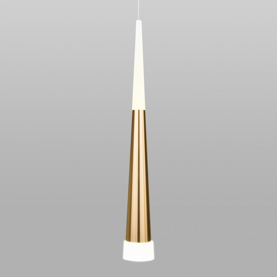 Подвесной светодиодный светильник DLR038 7+1W 4200K золото фото 1 — Multielectrika