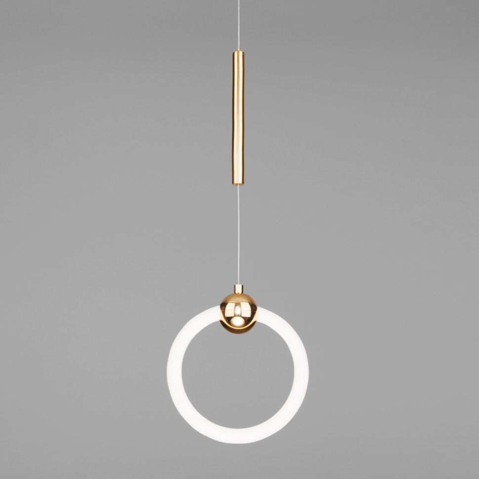 Подвесной светодиодный светильник 90165/1 золото фото 1 — Multielectrika