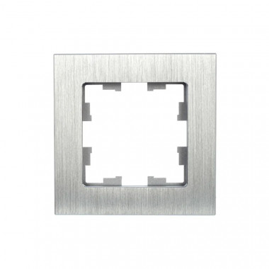 Рамка на 1 пост IEK Brite РУ-1-1-БрА металл алюминий — Multielectrika