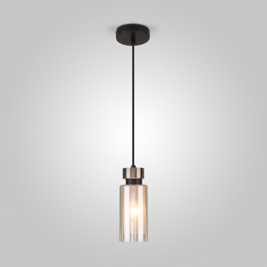 Подвесной светильник со стеклянным плафоном 50115/1 черный — Multielectrika