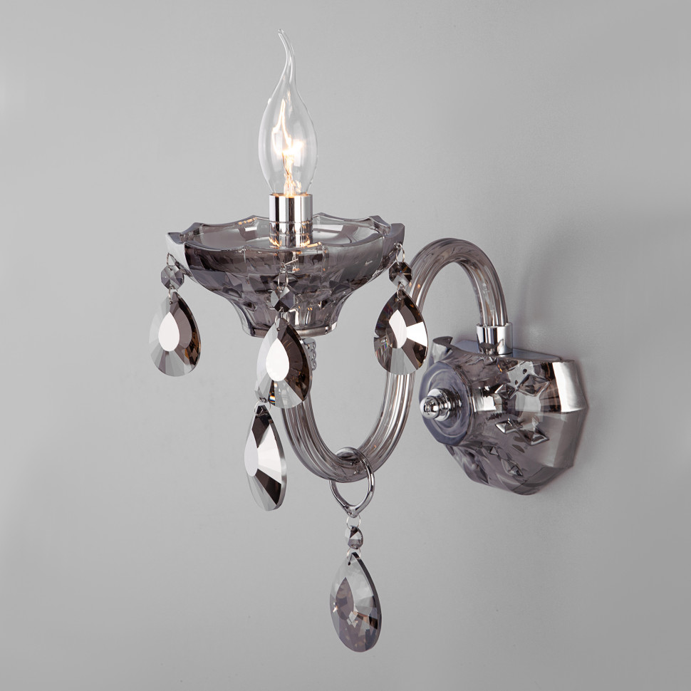 Классическое хрустальное бра 309/1 хром фото 1 — Multielectrika
