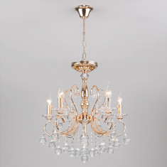 Люстра с двойным креплением 10096/5 золото &mdash; Multielectrika