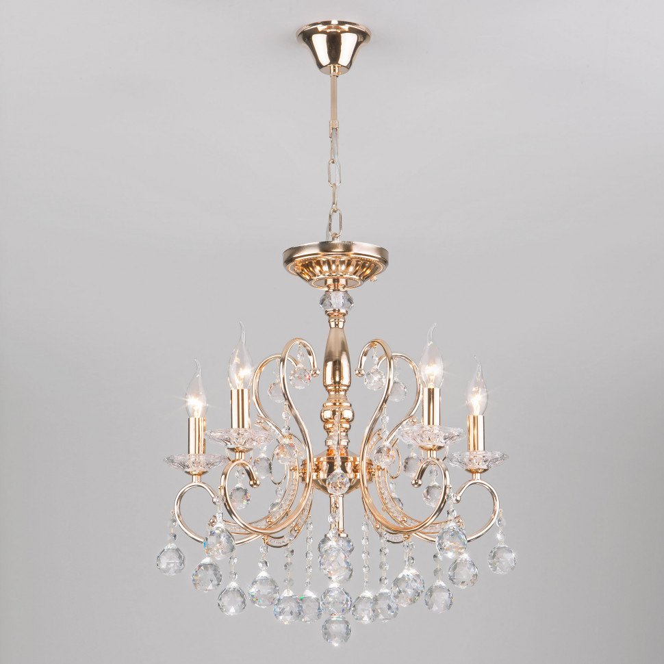 Люстра с двойным креплением 10096/5 золото фото 1 — Multielectrika