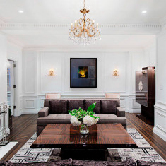 Люстра с двойным креплением 10096/5 золото &mdash; Multielectrika