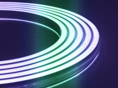 Лента неоновая двойная, SMD2835, 140led/m, 10Вт/м, 24В, SPI RGB WS2811, IP67 &mdash; Multielectrika