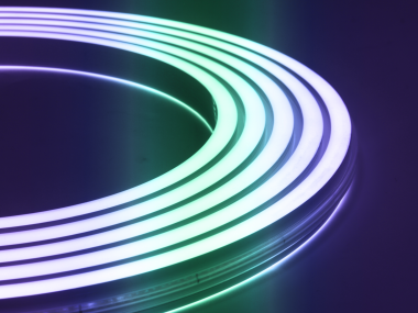 Лента неоновая двойная, SMD2835, 140led/m, 10Вт/м, 24В, SPI RGB WS2811, IP67 — Multielectrika