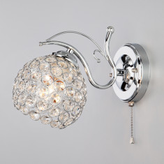 Настенный светильник с хрусталем 7777/1 хром &mdash; Multielectrika