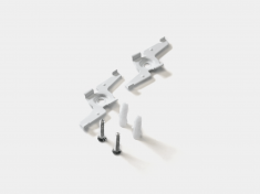 SY-LINK-CF-WH, крепеж для шинопровода, белый &mdash; Multielectrika