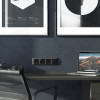 Розетка с заземлением, шторками и USB тип A+C (черный матовый) W1171708 фото 5 &mdash; Multielectrika