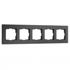 Рамка из стекла на 5 постов Senso черный soft-touch W0053108 &mdash; Multielectrika