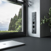 Рамка из стекла на 5 постов Senso черный soft-touch W0053108 фото 2 &mdash; Multielectrika