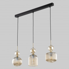 Подвесной светильник со стеклянными плафонами 11042 Sophia Cognac &mdash; Multielectrika