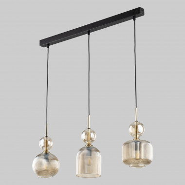 Подвесной светильник со стеклянными плафонами 11042 Sophia Cognac &mdash; Multielectrika