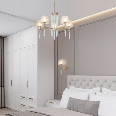 Подвесная люстра 60148/5 матовое золото — Multielectrika