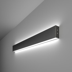 Линейный светодиодный накладной двусторонний светильник 78см 30Вт 3000К серебряный 101-100-40-78 &mdash; Multielectrika