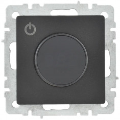 Термостат электронный с индикацией IEK BRITE ТС10-1-БрЧ черный &mdash; Multielectrika