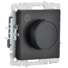 Термостат электронный с индикацией IEK BRITE ТС10-1-БрЧ черный &mdash; Multielectrika