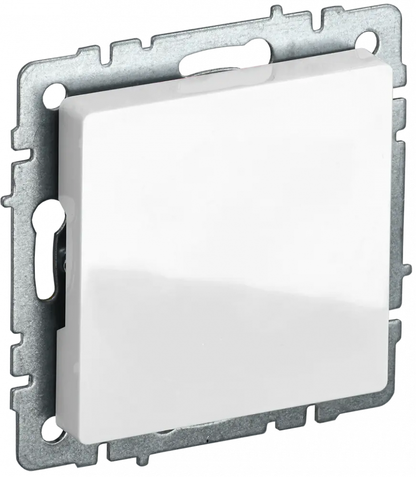 Заглушка с суппортом IEK Brite МЗ10-БрБ белая фото 1 — Multielectrika