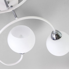 Потолочная люстра со стеклянными плафонами 30136/4 белый &mdash; Multielectrika