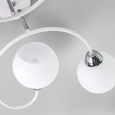 Потолочная люстра со стеклянными плафонами 30136/4 белый &mdash; Multielectrika