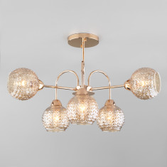 Потолочная люстра с плафонами 30175/6 золото &mdash; Multielectrika