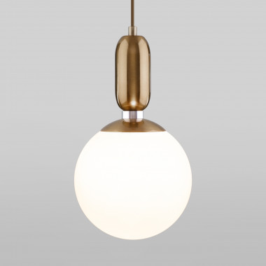 Подвесной светильник со стеклянным плафоном 50197/1 латунь — Multielectrika