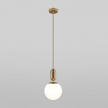 Подвесной светильник со стеклянным плафоном 50197/1 латунь — Multielectrika