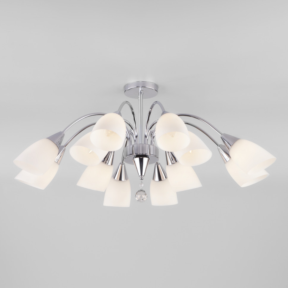 Потолочная люстра со стеклянными плафонами 30149 хром фото 1 — Multielectrika