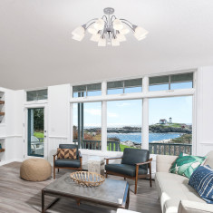 Потолочная люстра со стеклянными плафонами 30149 хром &mdash; Multielectrika