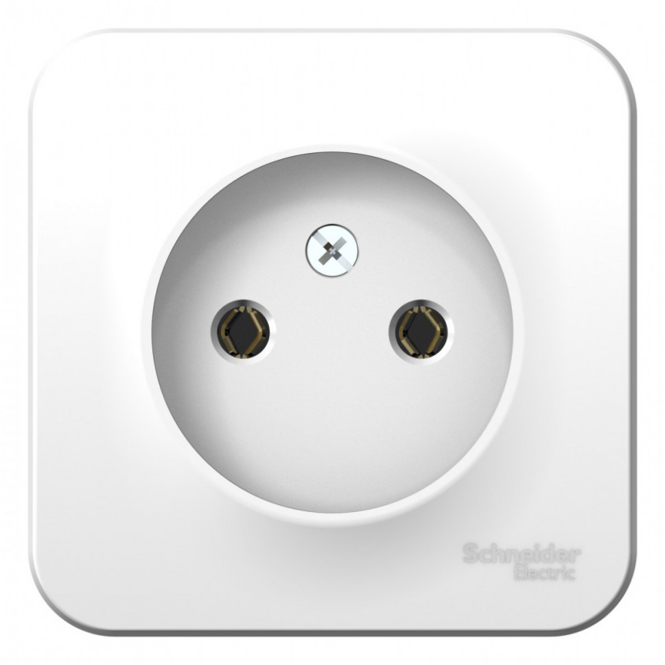 Розетка силовая Systeme Electric Blanca без заземления, с изолир. пластиной, белая 16А фото 1 — Multielectrika