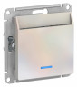 Выключатель для гостиниц Schneider Electric Atlas Design с подсветкой, жемчуг