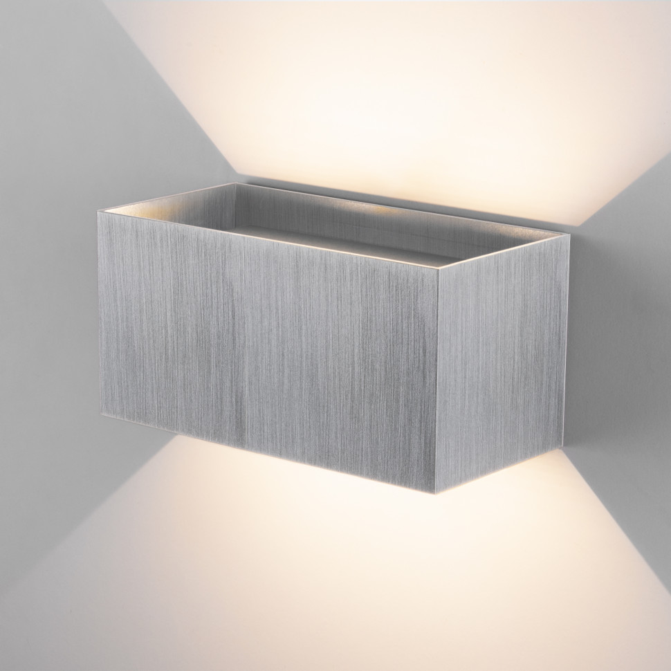 Уличный настенный светодиодный светильник WINNER DOUBLE LED IP54 35137/W алюминий фото 1 — Multielectrika