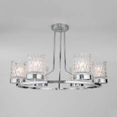 Потолочная люстра со стеклянными плафонами 60127/6 хром &mdash; Multielectrika