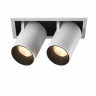 Встраиваемый LED светильник GL 7117-2/12W  двойной  12 W 3000K SPL-SQ2-12-WW