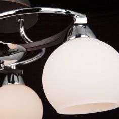 Люстра потолочная 9654/3 хром/черный &mdash; Multielectrika