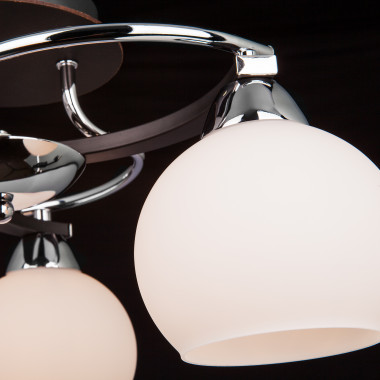 Люстра потолочная 9654/3 хром/черный — Multielectrika