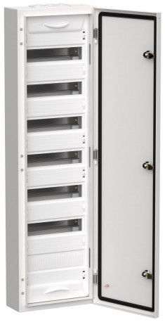 Корпус металлический IEK TITAN 5 ЩРн-84 (1х84) 1085х310х140мм IP54 белый (одна дверь) &mdash; Multielectrika
