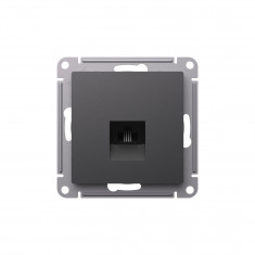 Розетка RJ-11 Systeme Electric AtlasDesign базальт &mdash; Multielectrika