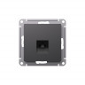 Розетка RJ-11 Systeme Electric AtlasDesign базальт