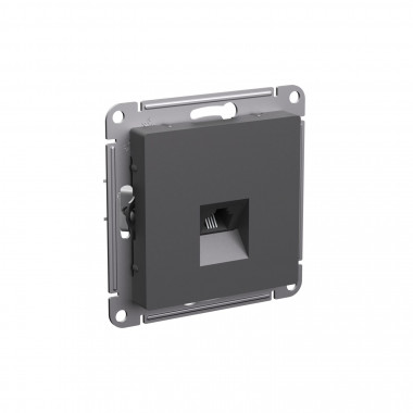 Розетка RJ-11 Systeme Electric AtlasDesign базальт — Multielectrika