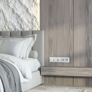 Рамка из стекла на 5 постов Senso белый soft-touch W0053101 &mdash; Multielectrika