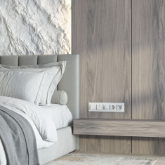 Рамка из стекла на 5 постов Senso белый soft-touch W0053101 &mdash; Multielectrika